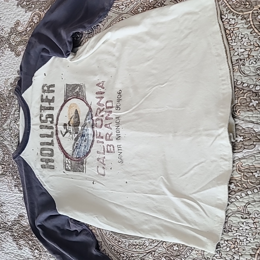 Y2K Hollister mens 3/4 sleeve